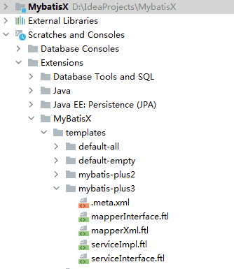 代码生成模板配置